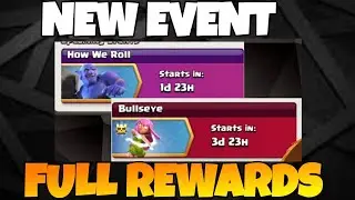COC UPCOMING EVENT REWARDS | HOW WE ROLL AND BULLSEYE EVENT REWARDS AND FULL INFORMATION