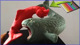 THE BLOOP VS RED BLUSTER WITH CLAY/PLASTILINA.