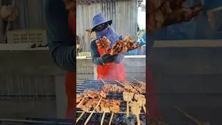 Only $1.5 Chicken BBQ With Sticky Rice Thailand Street Food