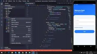 Flutter login screen with animations