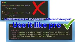 HTML tutorial: Img and Picture tags in html || add multiple image with Picture tag | web tutorial