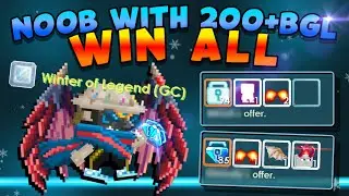 Noob Winning All Show With 200BGLS + NET! (Pros Got Mental)