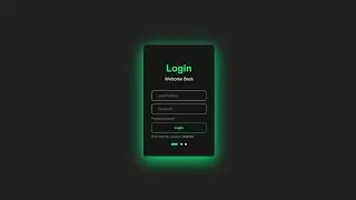 Login Form using HTML and CSS | With Source Code