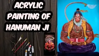 Hanuman painting 🚩| Acrylic painting 🎨🖌️ | 🚩Lord Hanuman Drawing 🚩|| Jai Shree Ram 🚩