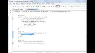 Java Animation Mouse Motion Listener