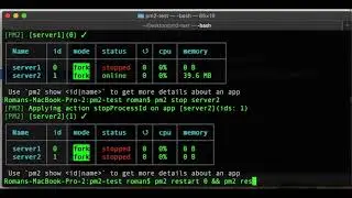 EXpress JavaScript - Менеджер процессов PM2