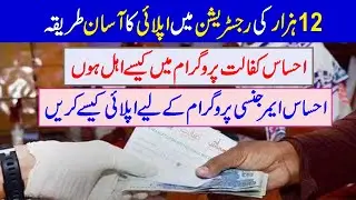 ehsas kafalat program || ehsaas program || ehsaas program 2021 || ehsaas emergency program || 12000
