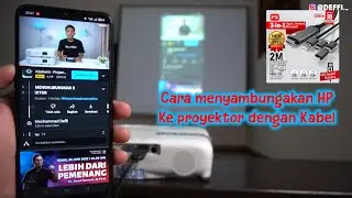 Cara meyambungkan HP ke Proyektor Menggunakan Kabel PX MHA-130