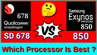 Snapdragon 678 vs Exynos 850 | Exynos 850 vs Snapdragon 678 | Comparison