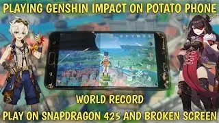 play genshin impact on Snapdragon 425 ASUS ZEVONE 4 MAX PRO