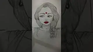 Horror Girl Drawing☠️￼😱 #shorts #art #craft #horror #drawing #devil #girl  @itz_Nikhil_Artcraft
