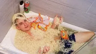 Taking a bath in Top Ramen