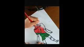 Colouring in Ronaldo doing the Siuuu. #Siuuu #roandlo #7