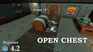 Open a Chest - Interact with Objects - Learn Godot 4 3D - no talking