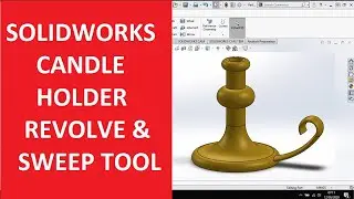 SOLIDWORKS CANDLE HOLDER | SWEEP AND REVOLVE TOOL | BEGINNER TUTORIAL!!!