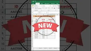 how to hide password in excel #exceltech #excelshorts #exceltips #excelvideo