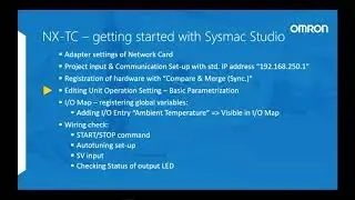 NX-TC Tutorial: basic configuration and wiring check