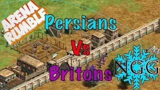 AoE2: Persians VS Britons - Arena (800 ELO)