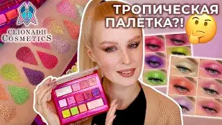 Clionadh Dragon Fruit palette 🌺 Makeup, comparative swatches and review of the indie brand palette