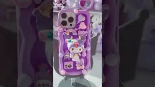 Jookstogo ASMR Sanrio Kuromi Decoden Cases for Iphone 13 and Iphone 14 pro max 