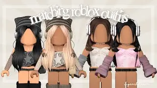 MATCHING roblox outfits | w codes + links| peachytea
