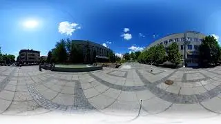 Ужгород 3D віртуальна прогулянка по місту Площа Поштова 360° Video