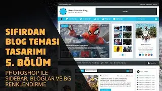 PSD Renklendirme 2. Kısım - Sıfırdan Blog Sitesi Yapımı #5