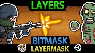 Unity Layers, Layer Mask, Bitmask, Bitwise Operators, Raycasts