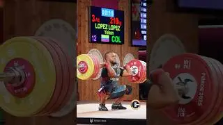 Yeison Lopez Lopez 🇨🇴 dominated the men’s 88 kg, setting a new World Record total of 387 kg !