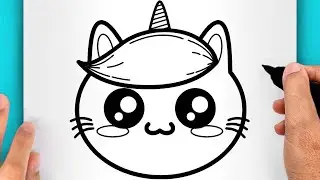 DISEGNI FACILI! COME DISEGNARE UN GATTO KAWAII (VIDEO DI DISEGNI)