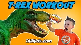 Dinosaur Workout For Kids | T-Rex Exercise Battle | Fun Fitness At Home
