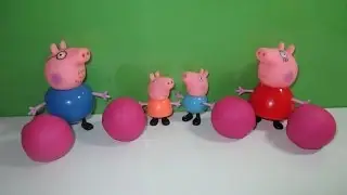 Свинка Пеппа и яйца из пластилина с сюрпризом Плей До Surprise Eggs Peppa Pig