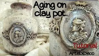 DIY:Παλαίωση και "wash"με χρώμα κιμωλίας! AGING and "wash" technique with chalk paint!ArteDiDeco[CC]