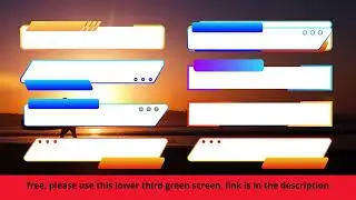 FREE DOWNLOAD  GREEN SCREEN LOWER THIRD    PART 2  1
