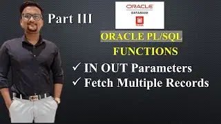 PL/SQL Functions to Fetch Multiple Records | PLSQL Functions using IN OUT Parameters