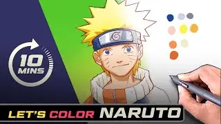 How to Color Naruto  (in 10 minutes!)