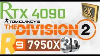 7950X3D + RTX 4090 2K PERFORMANCE | THE DIVISION 2 1440P BENCHMARK | HIGH VS ULTRA