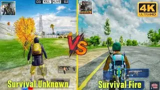 Survival fire battleground VS Survival Unknown Battle Royal | Full Comparison