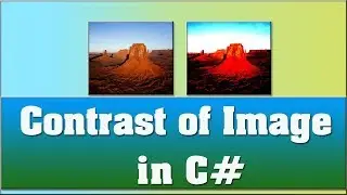 Change Contrast of Image in C# | Tutorial C# Programming. contrast filter