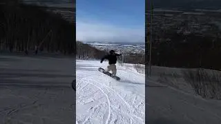 nollie720 snowboard флэт фристайл #groundtrick #snowboarding #butter #snow