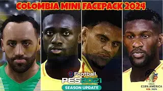COLOMBIA MINI FACEPACK COPA AMERICA 2024 FOR PES 2021