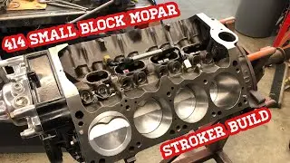 Finally we got our short block! 414 small block mopar stroker build