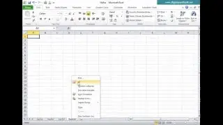 Excel - Çalışma Sayfası Ekleme, Silme, İsimlendirme