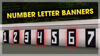 Number Letter Banner Design Tutorial | Minecraft 🕹️