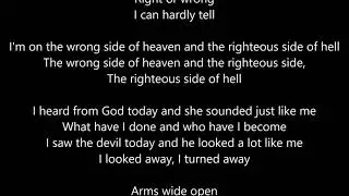 Five Finger Death Punch - Wrong Side Of Heaven - Lyrics Scrolling