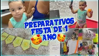 PREPARATIVOS PARA FESTA DE 1 ANO | Compras mostrei tudo