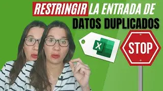 ⛔ Restrict the entry of DUPLICATE data in EXCEL, without Macros.