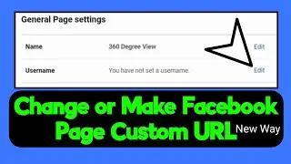 How To Change Facebook Page URL 2024 | Change Facebook Page Username | Custom URL Facebook Page