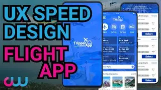 UX Flight Booking App - Speed Design Time Lapse - Figma