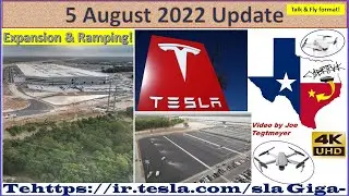 Tesla Gigafactory Texas 5 August 2022 Cyber Truck & Model Y Factory Construction Update (07:30AM)